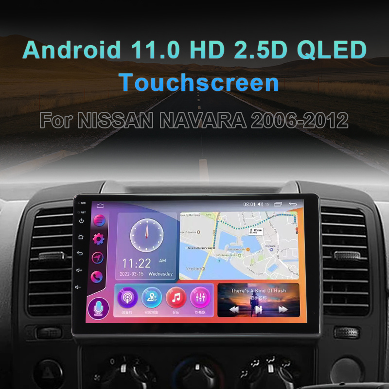 MAMSM-Autoradio Android 12, Navigation GPS, 4G, Carplay, Lecteur VidÃ©o, StÃ©rÃ©o, Limitation, pour Voiture Nissan Navara 3 D40 (2004- 2010) n° 3