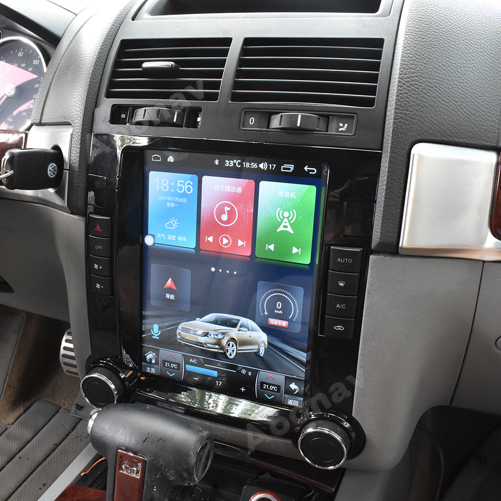 Autoradio Android 12.0, 128 Go, Navigation GPS, Lecteur DVD Stéréo, Écran de Positionnement, Récepteur pour Voiture Volkswagen Touareg (2003-2010) n° 5