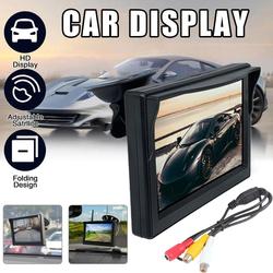 Moniteur de Voiture TFT LCD HD NumÃ©rique 16:9 de 4.3 Pouces, Ã‰cran 800x480, EntrÃ©e VidÃ©o 2 Voies, ColorÃ©, pour PaupiÃ¨res, CamÃ©ra de Rectransistors, DVD, VCD, W9W1