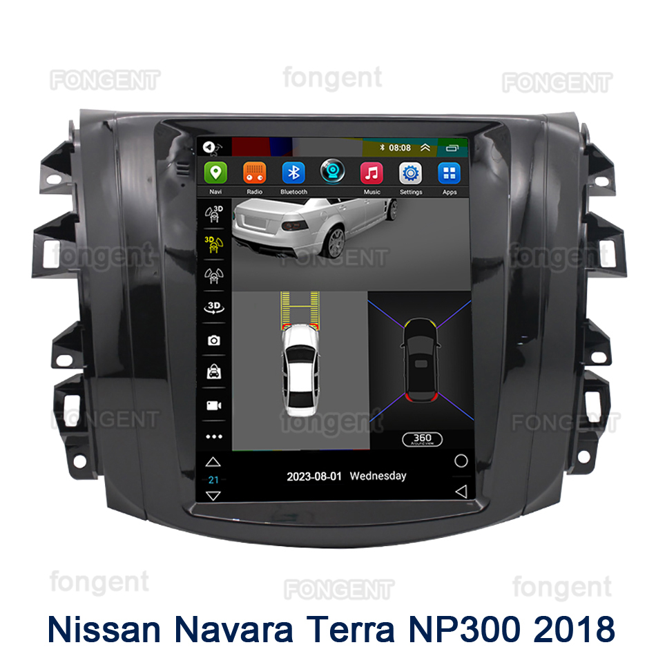 Autoradio Android, Navigation GPS, StÃ©rÃ©o, Ã‰cran pour Tesla, NP300 Navara TERRA (2017, 2018, 2019) n° 3