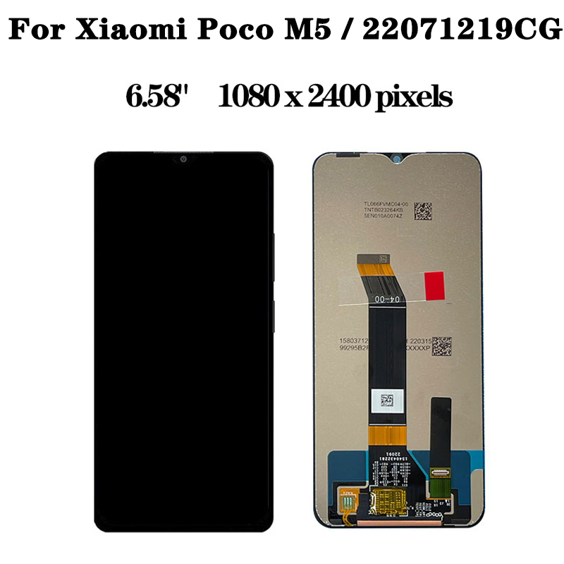 Bloc écran tactile LCD de remplacement, 6.58 pouces, pour Xiaomi Pheads M5 PocoM5 22071219CG, original n° 2