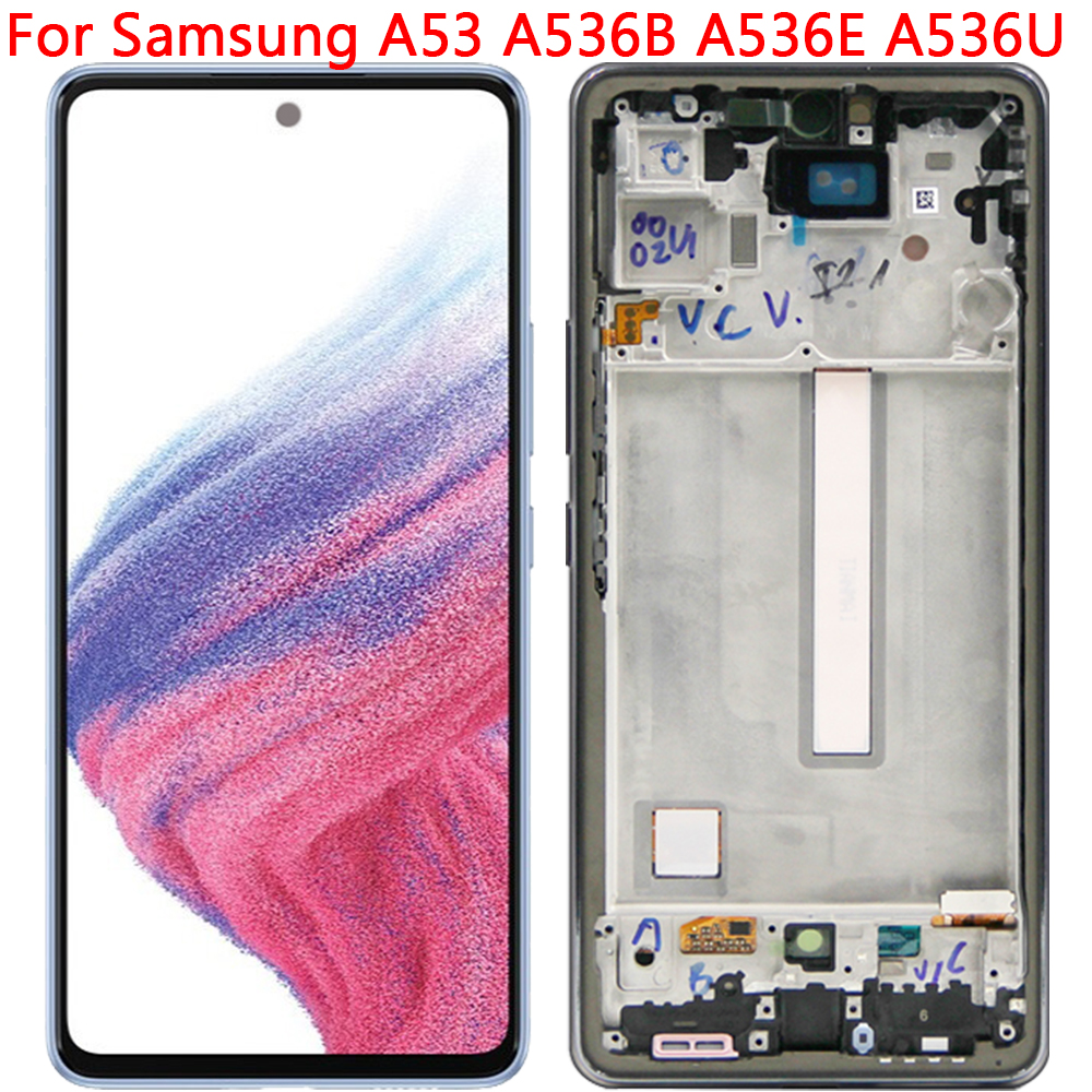 Original pour Samsung Galaxy A53 Ã©cran LCD avec cadre 6.5 Samsung SM-A536B/DS A536E A536U Ã©cran LCD piÃ¨ces d'Ã©cran n° 1