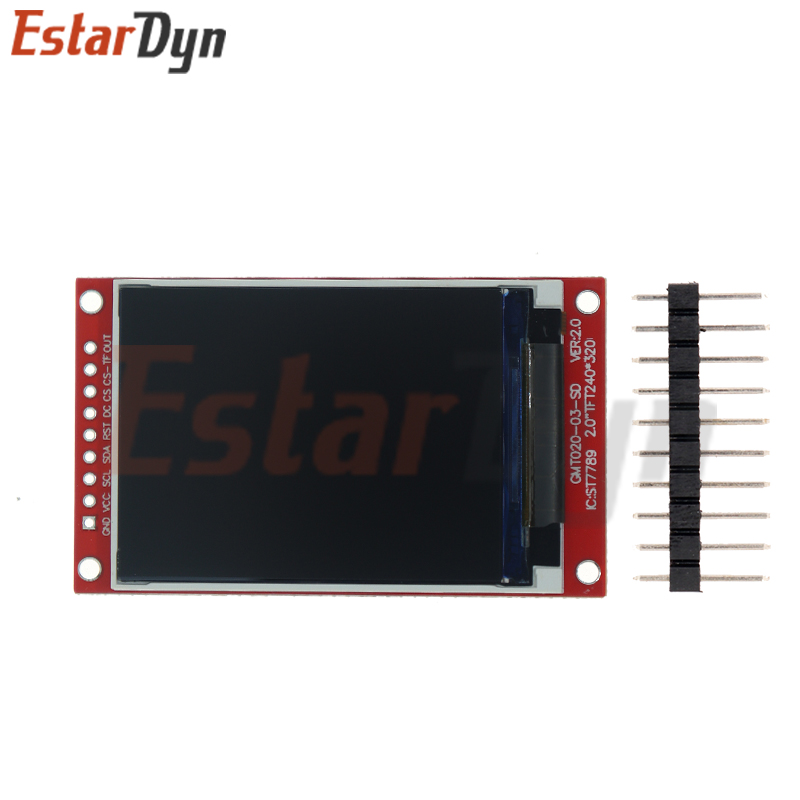 Ã‰cran TFT OLED LCD, 2.0 pouces, lecteur IC ST7789V, KampRGBx320, interface matricielle Ã©ventuelles I pour Arduio, document complet, technologie d'affichage LCD n° 6