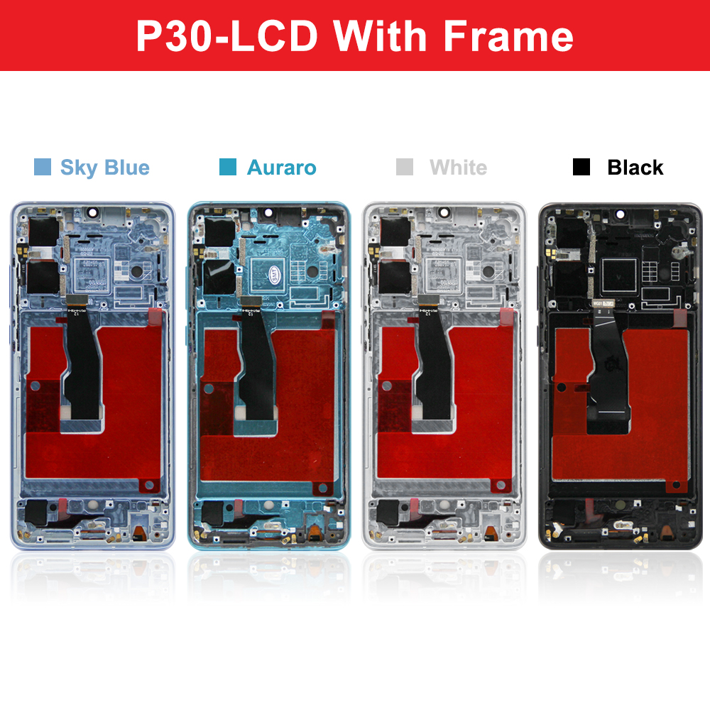 Ã‰cran d'origine pour Huawei P30 LCD Ã©cran tactile HÃ©bergements eur assemblÃ©e avec cadre pour Huawei P30 ELE-L29 ELE-L09 ELE-L04 lWind n° 6