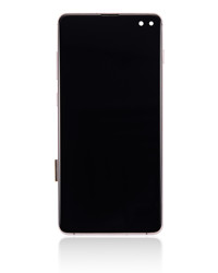 Ã‰cran LCD de remplacement avec chÃ¢ssis (sans capteur d'empreinte digitale), pour Samsung Galaxy S10 Plus (TFT) (rose flamant rose) small picture n° 3