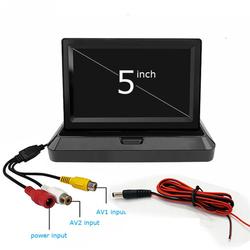 Ã‰cran de Moniteur TFT LCD HD de 5 Pouces, EntrÃ©e AV Bidirectionnelle, CamÃ©ra de Rectransistors Pliable, Ã‰cran de Limitation de Voiture