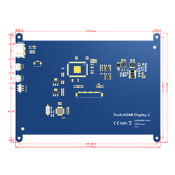 Ã‰cran Tactile TFT LCD IPS de 7 Pouces, 800x480, pour Raspberry Pi 3 B + small picture n° 6