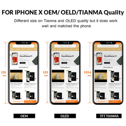 Ã‰cran Tactile LCD OLED de Remplacement, 3D, True Tone, pour iPhone X, Poly XS, 11, 12, 13 Pro Max, Original small picture n° 3