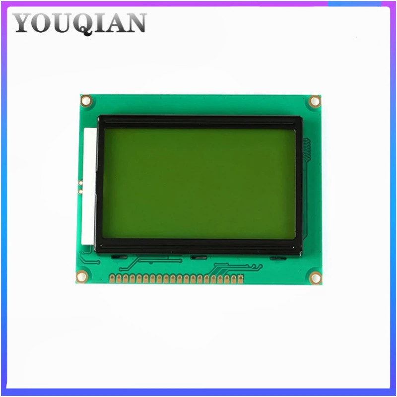 Module LCD avec rÃ©troÃ©clairage pour Ardu37, port parallÃ¨le hospite64, Ã©cran bleu 128, 5V, 12864 points, ST7920 n° 2