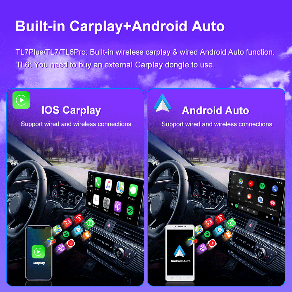 Autoradio Android 13 pour Ford Fi.C. Mk VI 5 Mk5, Navigation GPS, Lecteur StÃ©rÃ©o Carplay, 2 Din, Limitation 2002 - 2008 n° 4