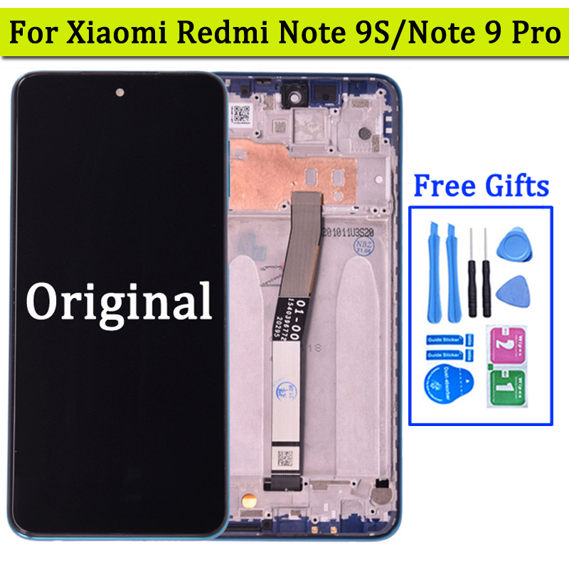 Ã‰cran tactile LCD de remplacement, pour Xiaomi Redmi Note 9 Pro 9S, original n° 1