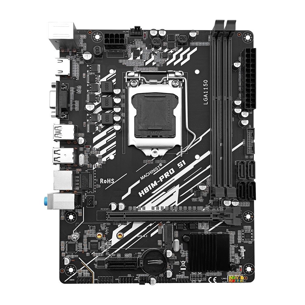 MACHINIST H81 Carte mÃ¨re LGA 1150 NGFF M.2 Slot Support i3 i5 i7/Xeon E3 V3 Processeur DDR3 RAM H81M-PRO l's Carte mÃ¨re n° 3