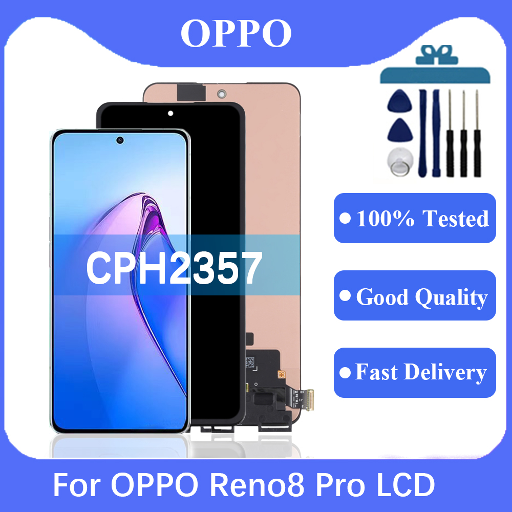 Bloc Ã©cran tactile LCD AMOLED de remplacement, pour Oppo Reno8 Pro CPH2357, original n° 1