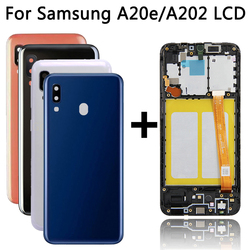 Bloc Ã©cran tactile LCD de remplacement, couverture arriÃ¨re gratuite, pour Samsung Galaxy A20e AAthA202F, original