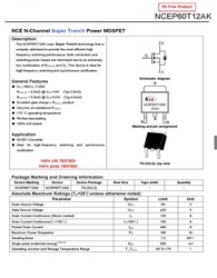 10 piÃ¨ces Ã -252-2 DPAK MOS NCE n-channel Mode d'amÃ©lioration, alimentation MOSFET 60V 120A, livraison gratuite small picture n° 2