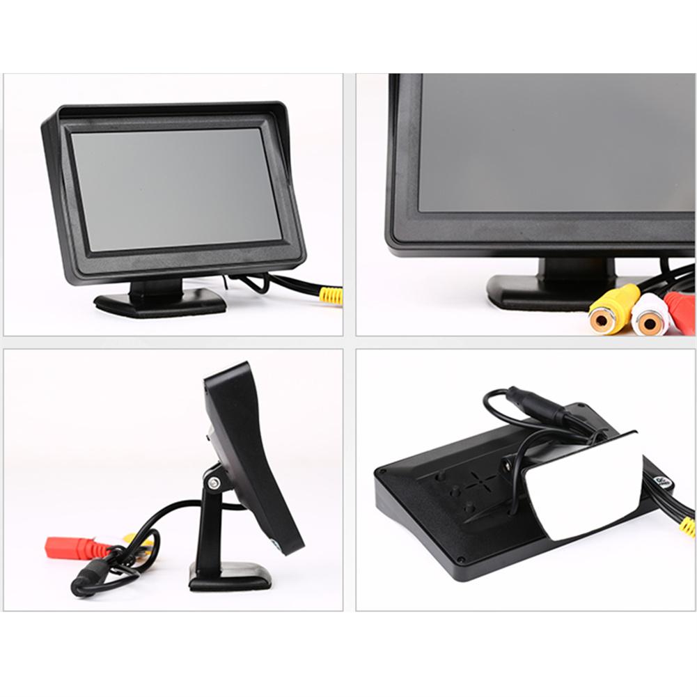 Moniteur de voiture HD TFT LCD, Ã©cran 4.3 , affichage numÃ©rique, entrÃ©e bidirectionnelle, moniteur pare-soleil pour camÃ©ra Ã  barrage n° 4