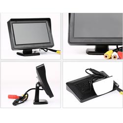 Moniteur de voiture HD TFT LCD, Ã©cran 4.3 , affichage numÃ©rique, entrÃ©e bidirectionnelle, moniteur pare-soleil pour camÃ©ra Ã  barrage small picture n° 4