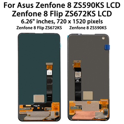 Ã‰cran tactile LCD Super AMOLED, pour Bali Zenfone8 8z ZS590KS -2A007EU I006D, HÃ©bergements eur pour Zenfone 8 Flip ZS672KS I004D LCD small picture n° 3