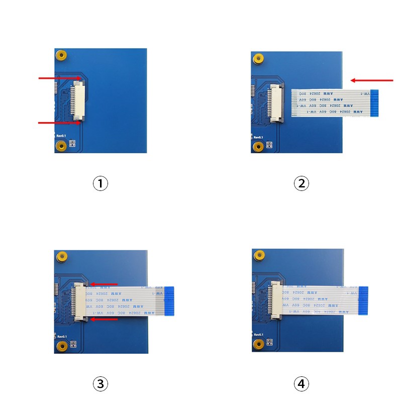 Raspberry Pi-Ã‰cran Tactile LCD de 5 Pouces, 800x480 ata Pi, Moniteur DSI Tech, Puzzles, Affichage Tactile, Prend en Charge RPi 4B 3B + 3B n° 4