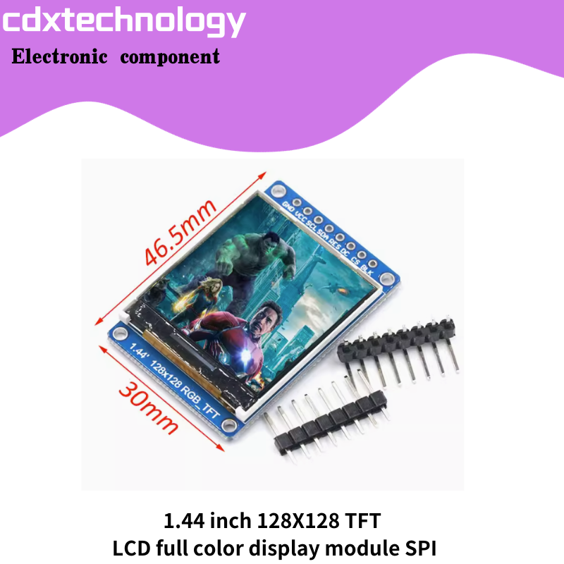 Ã‰cran LCD couleur OLED TFT, HD Ã©ventuelles I, 0.96 , 1.3, 1.44 , 1.8, st7735 n° 4