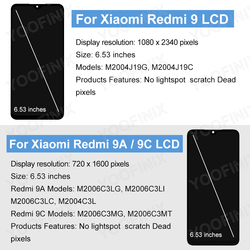 Ã‰cran tactile LCD pour Xiaomi Redmi, piÃ¨ces de rechange, M2006C3MG, M2004J19G, M2006C3LI, M2006C3LG, 6.53 small picture n° 2