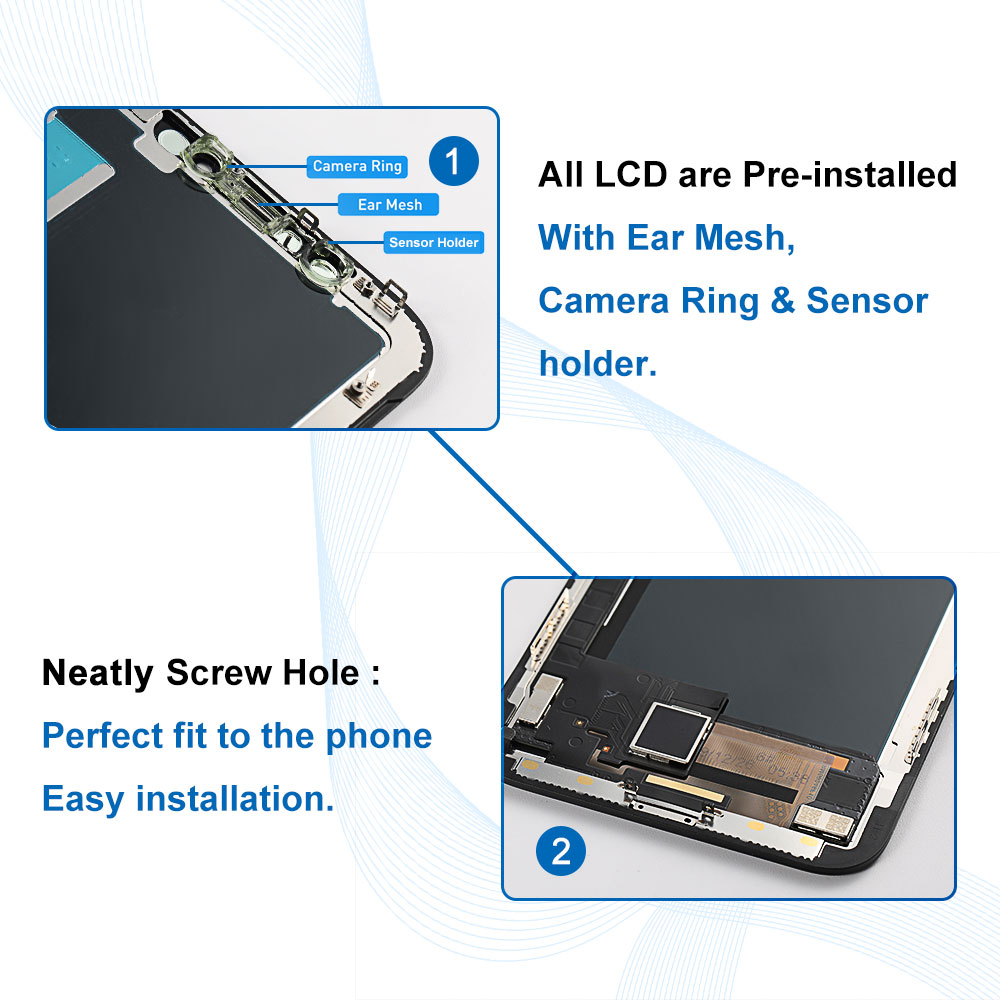 Elekworld-Bloc Ã©cran tactile LCD de remplacement, avec 3D Touch, pour iPhone X 10, prise en charge True Tone n° 3