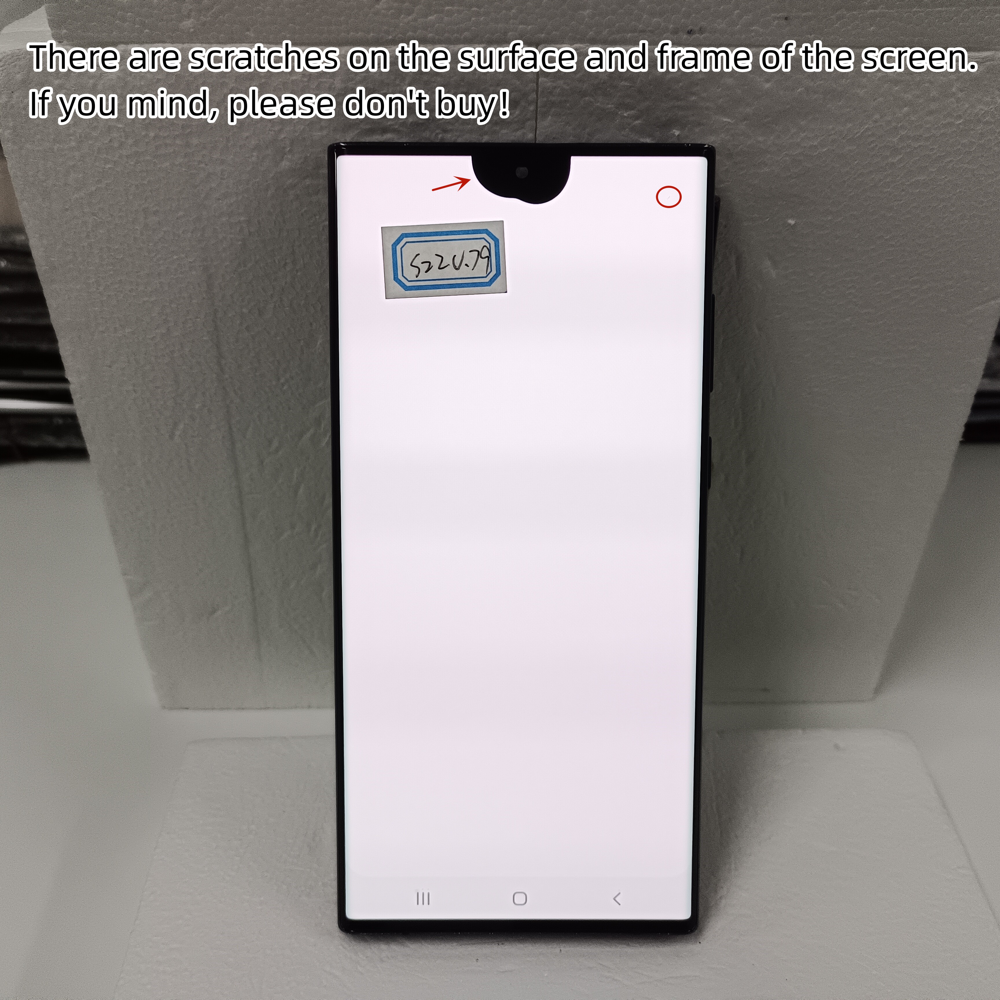 Écran tactile LCD avec châssis pour Samsung Galaxy S22 Ultra 5G S908B S908U, original, 6.8 n° 4