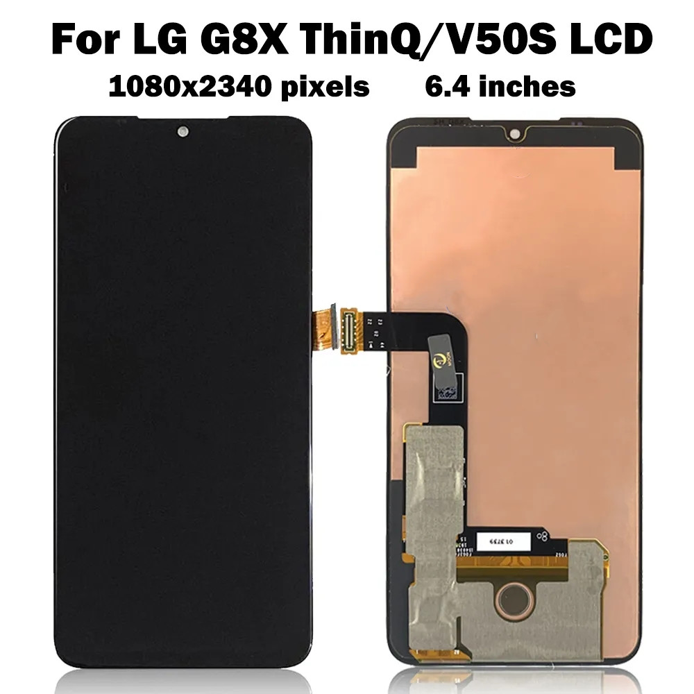 Ã‰cran LCD AMOLED avec cadre pour LG G8X G V50S ThinQ, HÃ©bergements eur d'Ã©cran tactile, remplacement fin, original n° 2