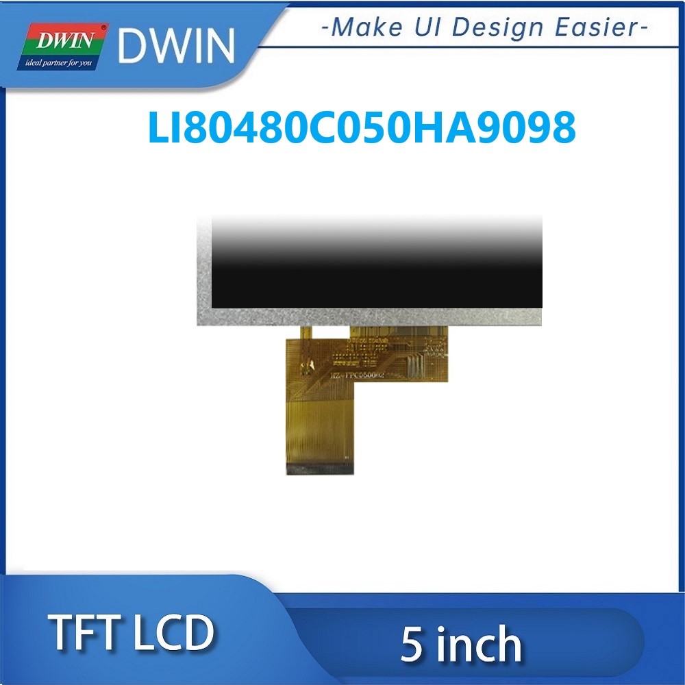 DWIN-Ã‰cran LCD TFT IPS avec Wild RVB, Haute LuminositÃ©, 5 Pouces, 900nit, 800x480, LI80480C050HA9098 n° 4