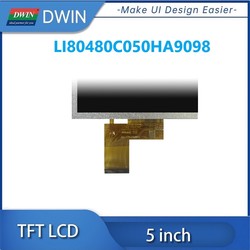 DWIN-Ã‰cran LCD TFT IPS avec Wild RVB, Haute LuminositÃ©, 5 Pouces, 900nit, 800x480, LI80480C050HA9098 small picture n° 4