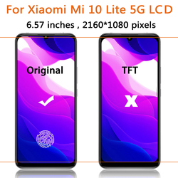 Ensemble Ã©cran tactile LCD 5G, 6.57 pouces, pour Xiaomi Mi 10 Lite XIG01, Original small picture n° 3