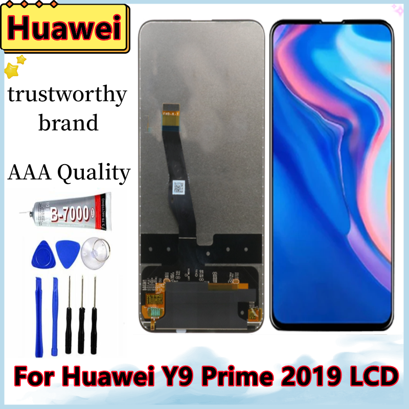 Ã‰cran LCD d'origine pour Huawei Y9 Prime 6.59/P Smart Z, Ã©cran tactile STK-LX1 HÃ©bergements eur + piÃ¨ces de rechange d'assemblage de cadre, 2019 pouces n° 1