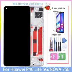 Ensemble Ã©cran tactile LCD avec chÃ¢ssis de remplacement, 6.5 pouces, qualitÃ© AAA, pour Huawei Nova 7 SE P40 Lite 5G small picture n° 1