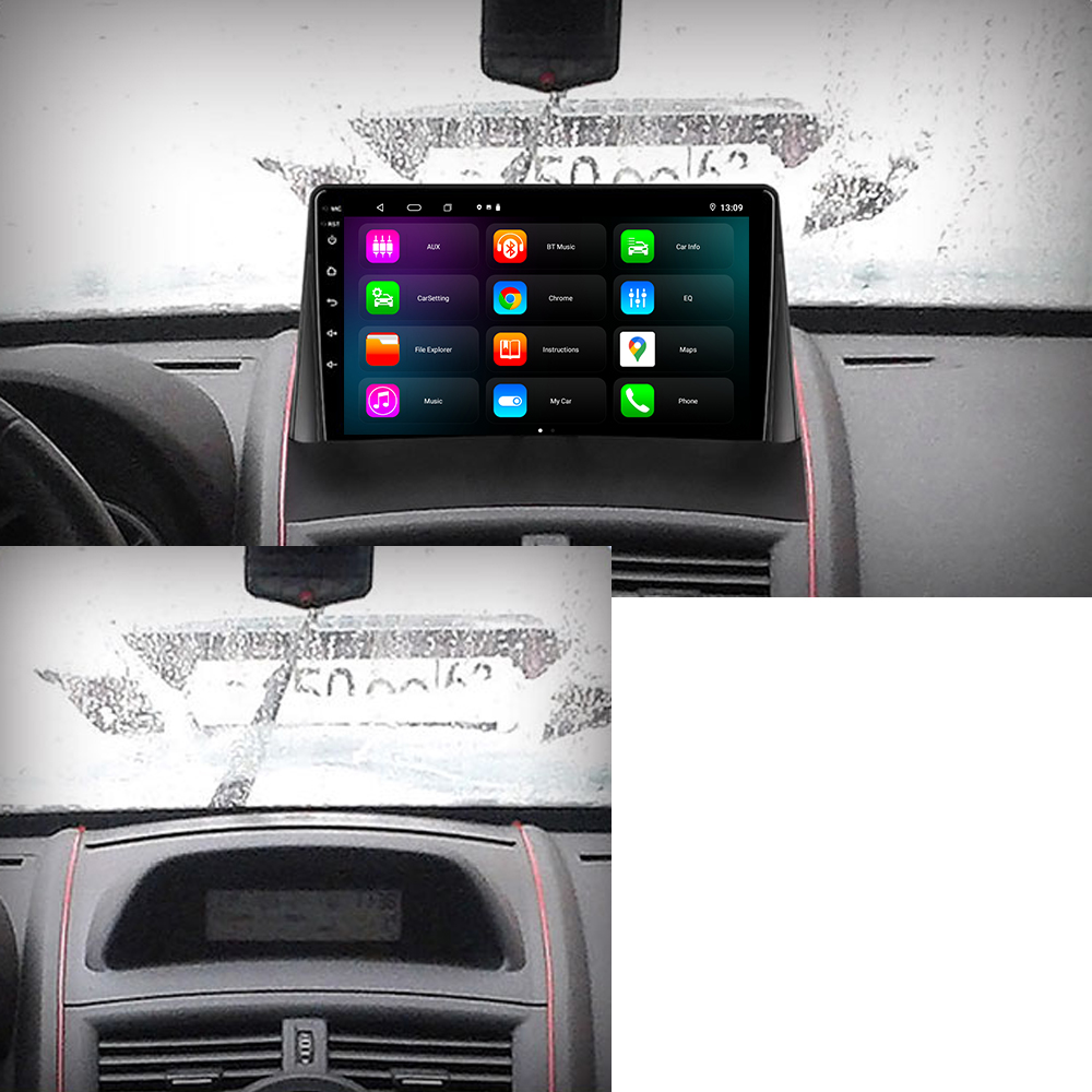 JIcorde UNET-Autoradio Android 8 Core, 9 Pouces, Carplay, Limitation Centrale, Lecteur StÃ©rÃ©o, 2 Din, pour Renault Megane 2 (2002-2009) n° 2