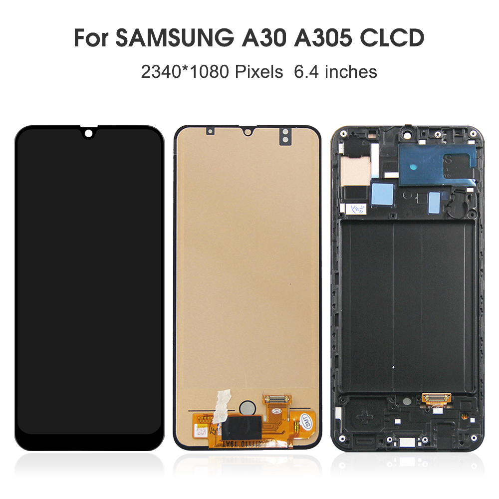 Ensemble Ã©cran tactile LCD avec chÃ¢ssis de remplacement, pour Samsung Galaxy A30 A305F A305F/DS n° 3