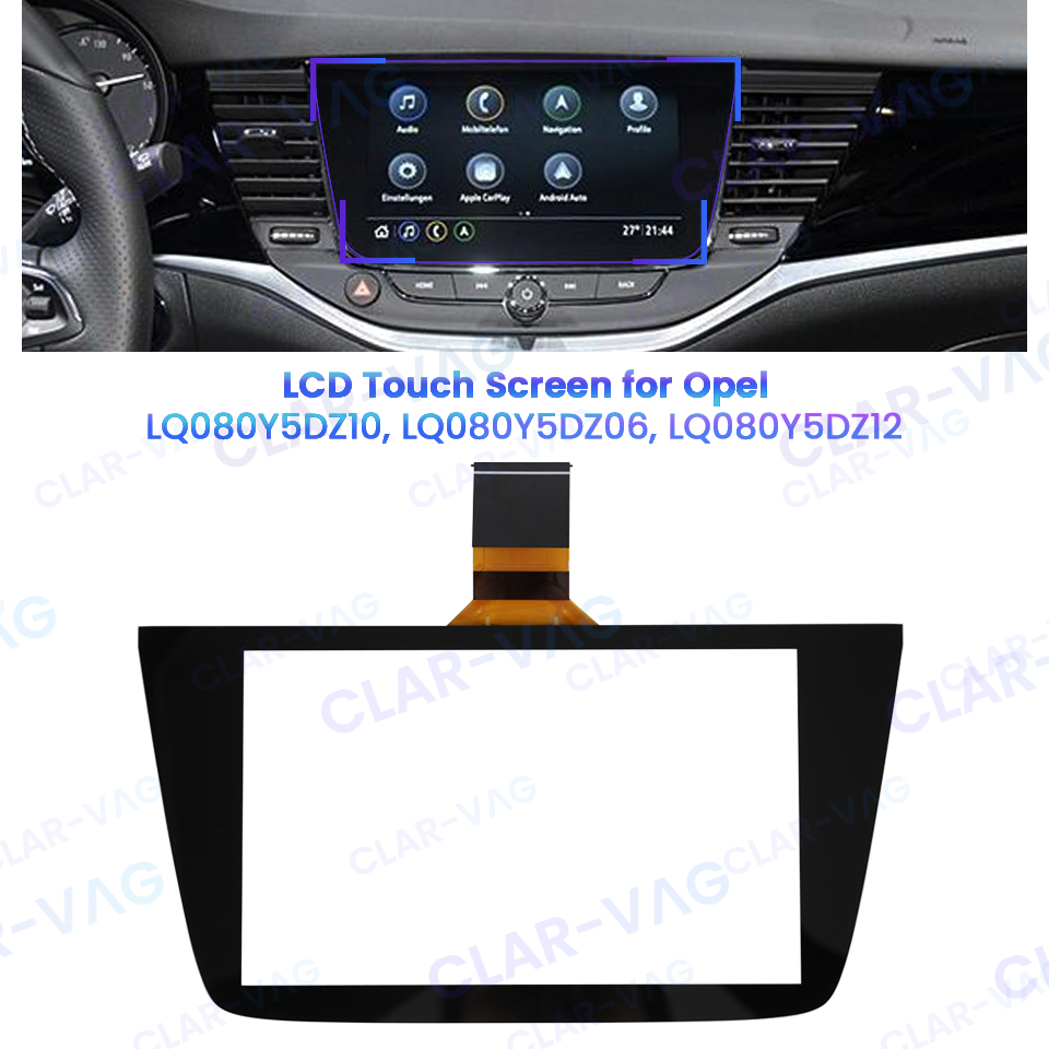 Ã‰cran tactile LCD pour Opel Astra K autoradio lecteur DVD navigation GPS LQ080Y5DZ10 LQ080Y5DZ06 LQ080Y5DZ12 8.0 pouces n° 2