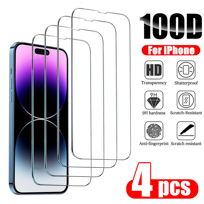 Protecteur d'Ã©cran en verre Guatemala pour iPhone, iPhone 14 13 12 11 Pro Max, iPhone 11 13Mini 7 8 14 Plus SE X XS Poly 14Pro, 4 piÃ¨ces n° 1