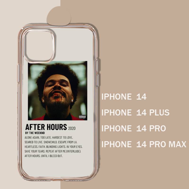 The Weeknd-Coque de tÃ©lÃ©phone transparente et souple pour iPhone, affiche minimaliste, 11, 13, 12, 14, X, XS, XR Pro Max, Mini Plus n° 5