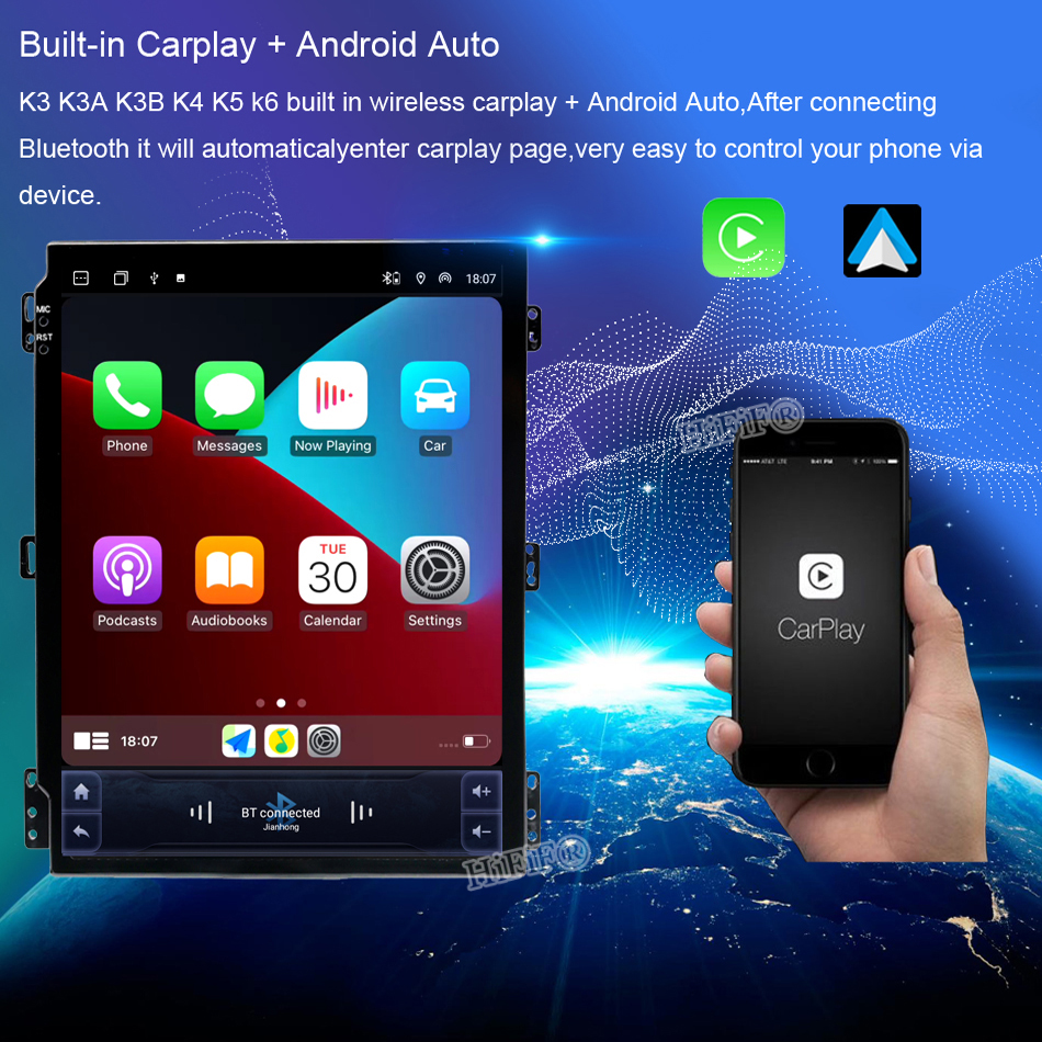 Autoradio Android 13, 4G, Carplay, 2 DIN, lecteur vidéo, limitation radio, pour Opel Astra J, SachBuick Verano (2009-2015) n° 3