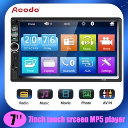 Acodo 2din StÃ©rÃ©o 7 pouces Autoradio 2DIN Ã‰cran Tactile Automobile MultimÃ©dia Bluetooth USB TF FM Radio Autoradio MP5 Lecteur small picture n° 1