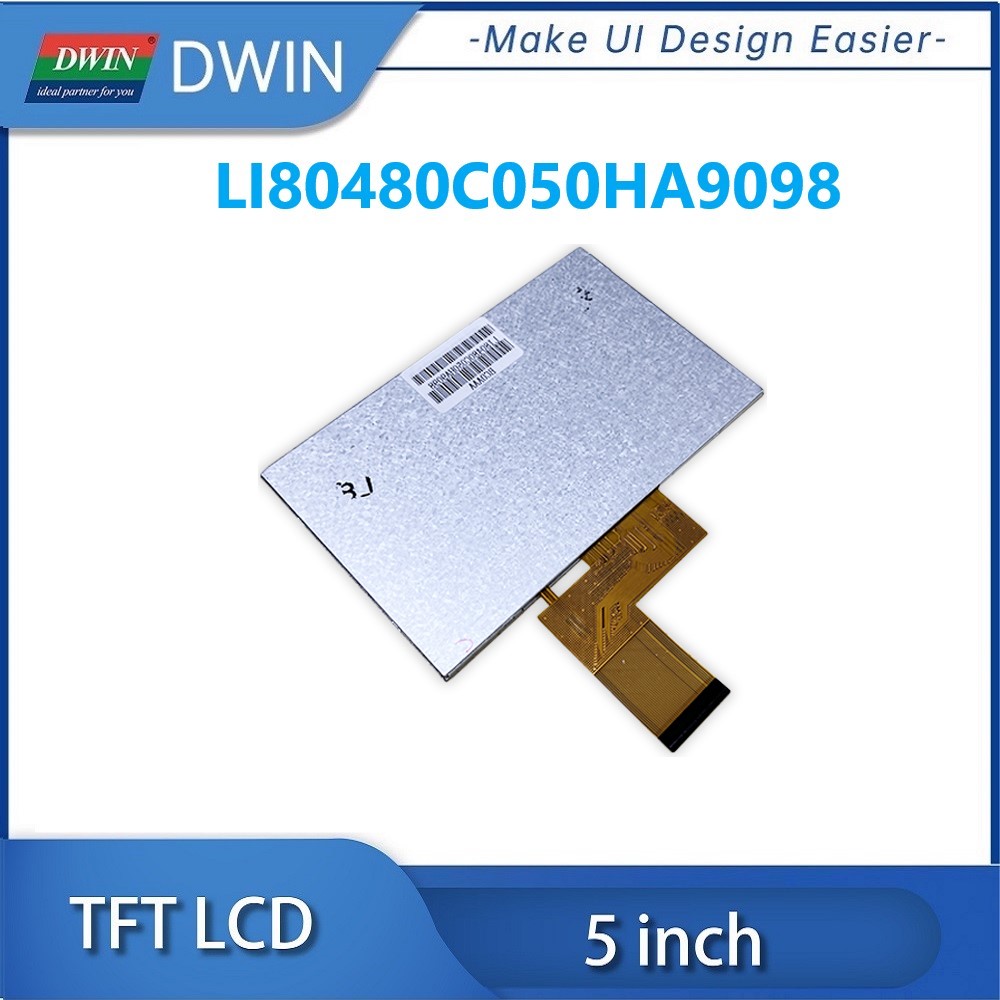 DWIN-Ã‰cran LCD TFT IPS avec Wild RVB, Haute LuminositÃ©, 5 Pouces, 900nit, 800x480, LI80480C050HA9098 n° 6