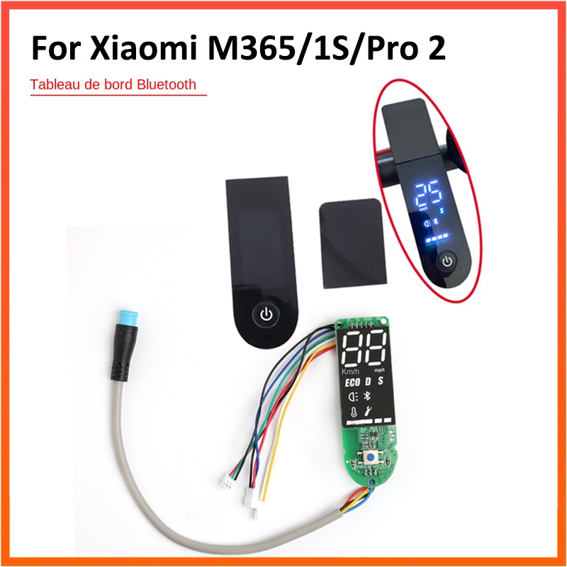 Tableau de bord Bluetooth pour Scooter Ã©lectrique Xiaomi M365 et Pro 1S, avec couvercle de protection, affichage, mise Ã  niveau, piÃ¨ces de rÃ©paration n° 1