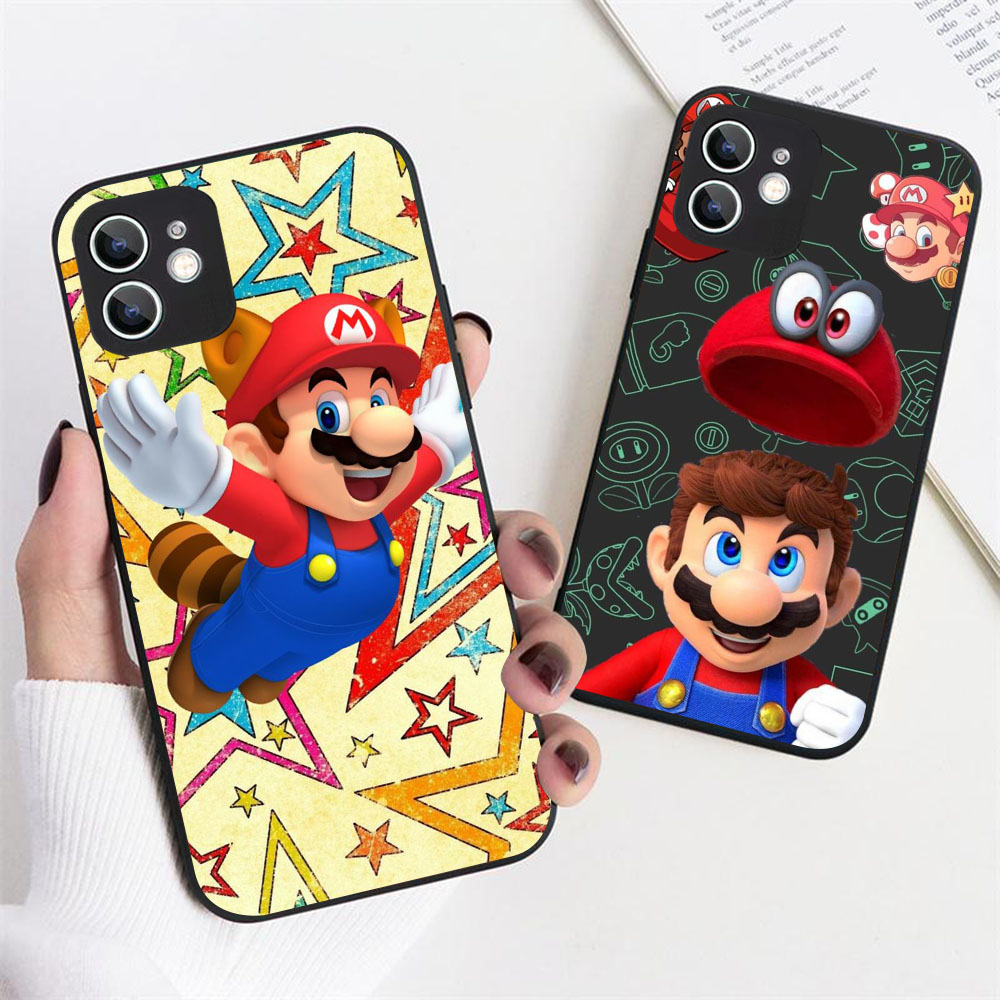 YS-8 Cartoon Marios Ã©tui en silicone pour iPhone 5 5S 6 SE 7 8 Plus X XS Poly 11 Pro Max n° 6