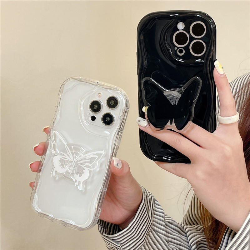 Coque de tÃ©lÃ©phone avec support papillon 3D, coque en MSI pour OPPO reno 6 lite reno5 4lite reno7 4G 5G reno8pro 4z realme 7 8i c12 n° 2