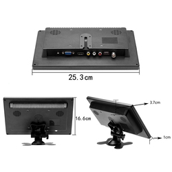 Ã‰cran LCD de moniteur de voiture compatible HDMI, VGA pour vÃ©hicule, TV, ordinateur, Ã©cran LCD, camÃ©ra de recul automatique, systÃ¨me de sÃ©curitÃ© domestique, 10.1 pouces small picture n° 5