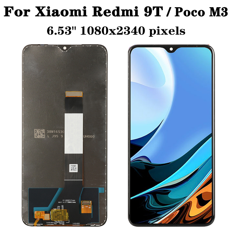 PiÃ¨ces de rechange d'Ã©cran LCD pour Xiaomi, POCO M3, Redmi 9T, J19S, M2010J19, Xenon, Original, 6.53 pouces n° 4