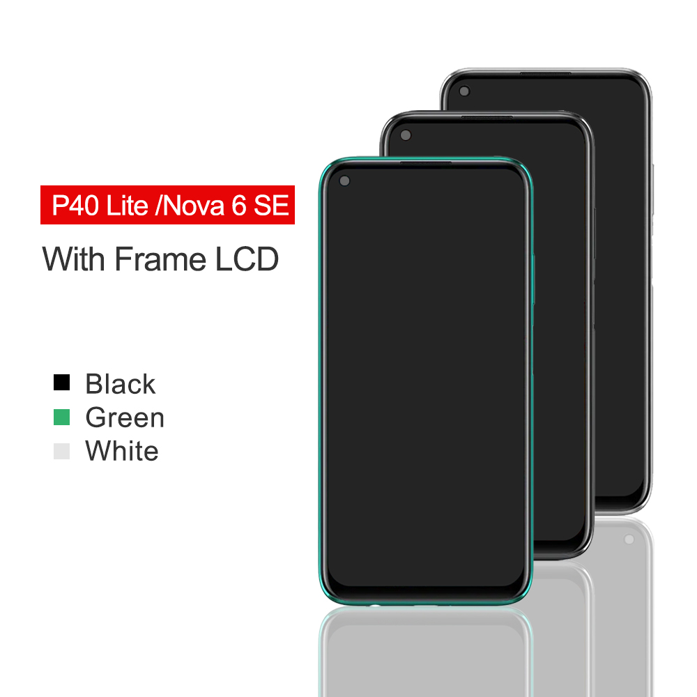 Bloc Ã©cran tactile LCD AMOLED de remplacement, avec chÃ¢ssis, pour Huawei P40 Lite Nova 6 SE, original n° 5