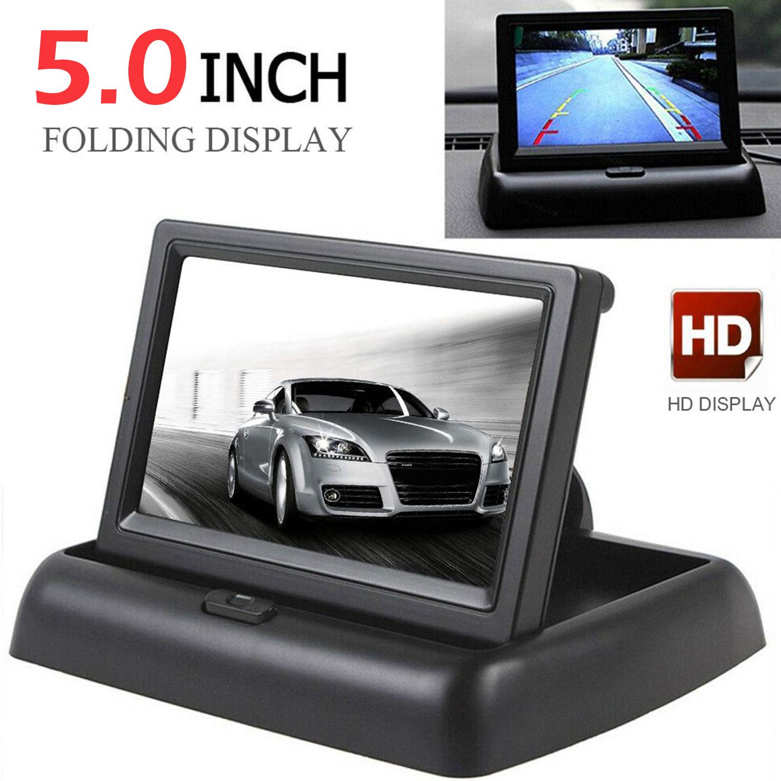 Ã‰cran de moniteur de voiture de 5.0 pouces pour camÃ©ra de recul, Ã©cran LCD TFT, couleur numÃ©rique HD, Ã©cran HD de 5.0 pouces, aide au stationnement arriÃ¨re n° 2