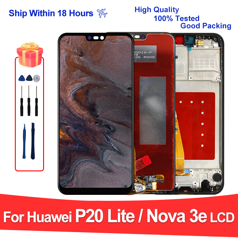 5.84 Pour Huawei P20 Lite LCD ANE-LX1 ANE-LX2 Ã‰cran D'affichage ANE-LX3 PiÃ¨ces De Rechange Pour Huawei Nova merveilleuse LCD Affichage n° 1