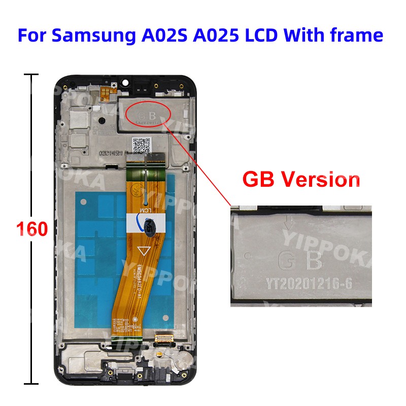 Ensemble Ã©cran tactile LCD, pour Samsung Galaxy A02S A025F, Original n° 4